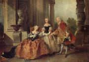 Nicolas Lancret A Scene from Corneille's Tragedy Le Comte d Essex Spain oil painting artist